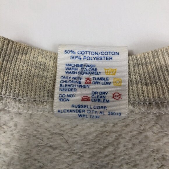 Vintage 90s Light Houses All Over Print AOP Crewneck Gray Sweatshirt Size Large - Picture 7 of 10